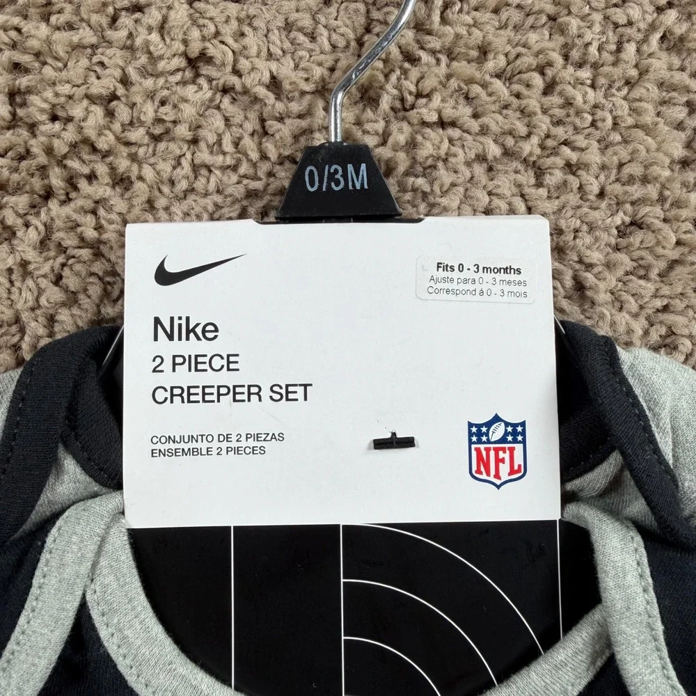 Nike NWT Washington Commanders NFL Baby onepiece Set 0-3M Bodysuit newborn black